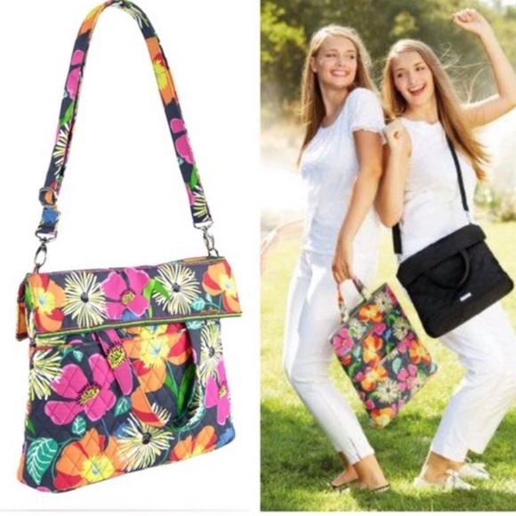 Vera Bradley Jazzy Blooms Convertible Crossbody Bag - Picture 2 of 12